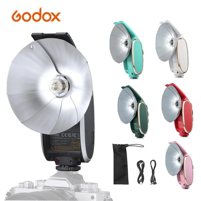 Godox Lux ôϾ Ʈ ī޶ ÷, ĳ    øǪ ޴ ǵ Ʈ, GN14, 1700mAh, 6000K  200K, 7  A/M